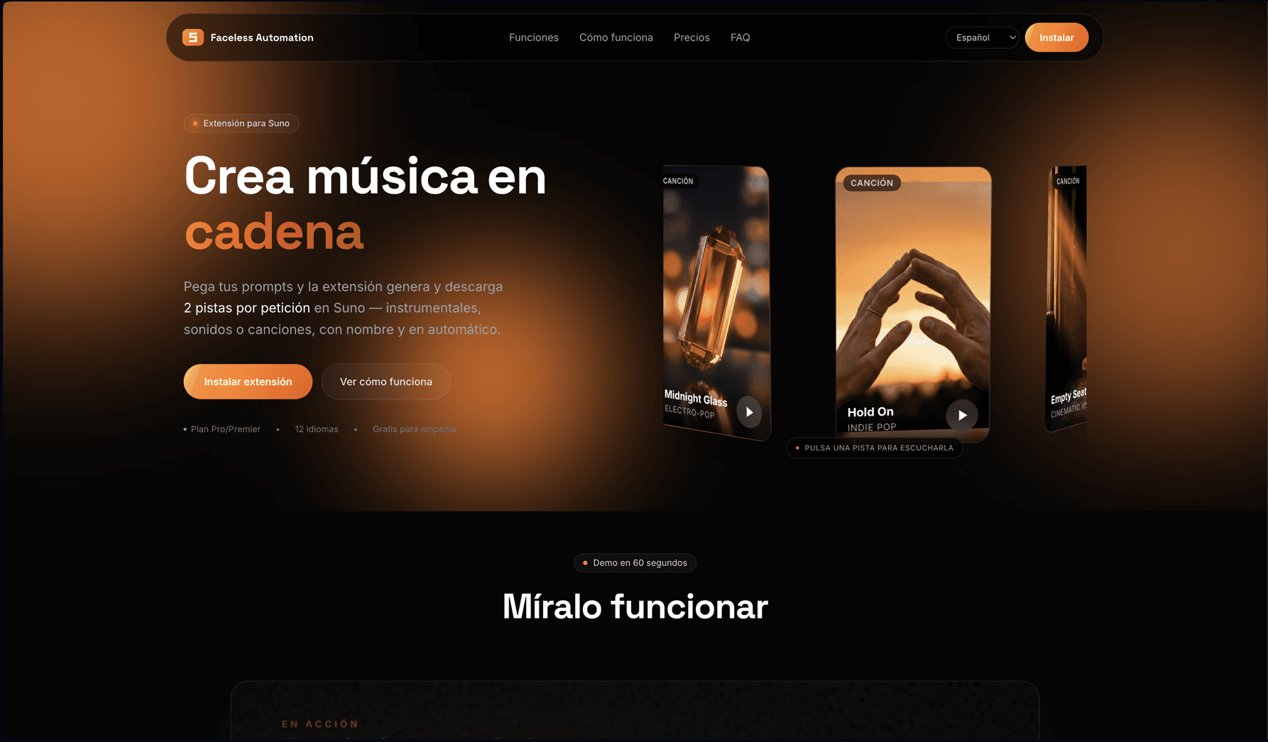 Faceless Automation · Suno