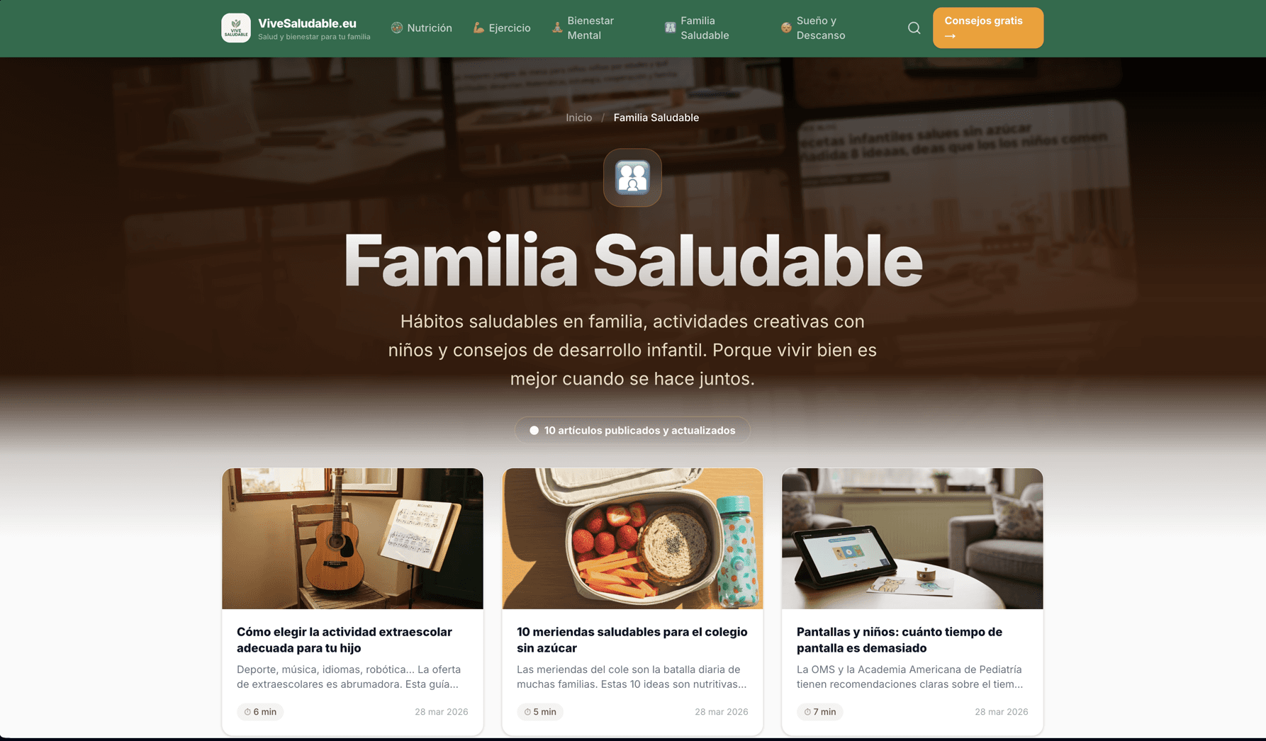 ViveSaludable · Familia Saludable