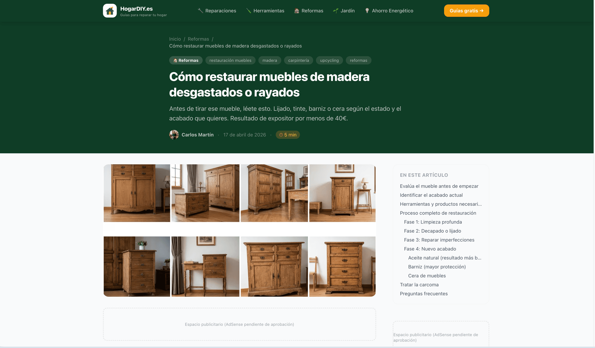 HogarDIY.es — Tarjetas de afiliado con imágenes IA