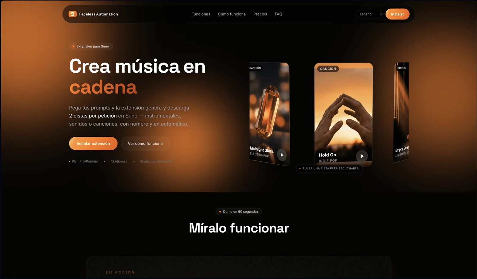 Faceless Automation · Suno