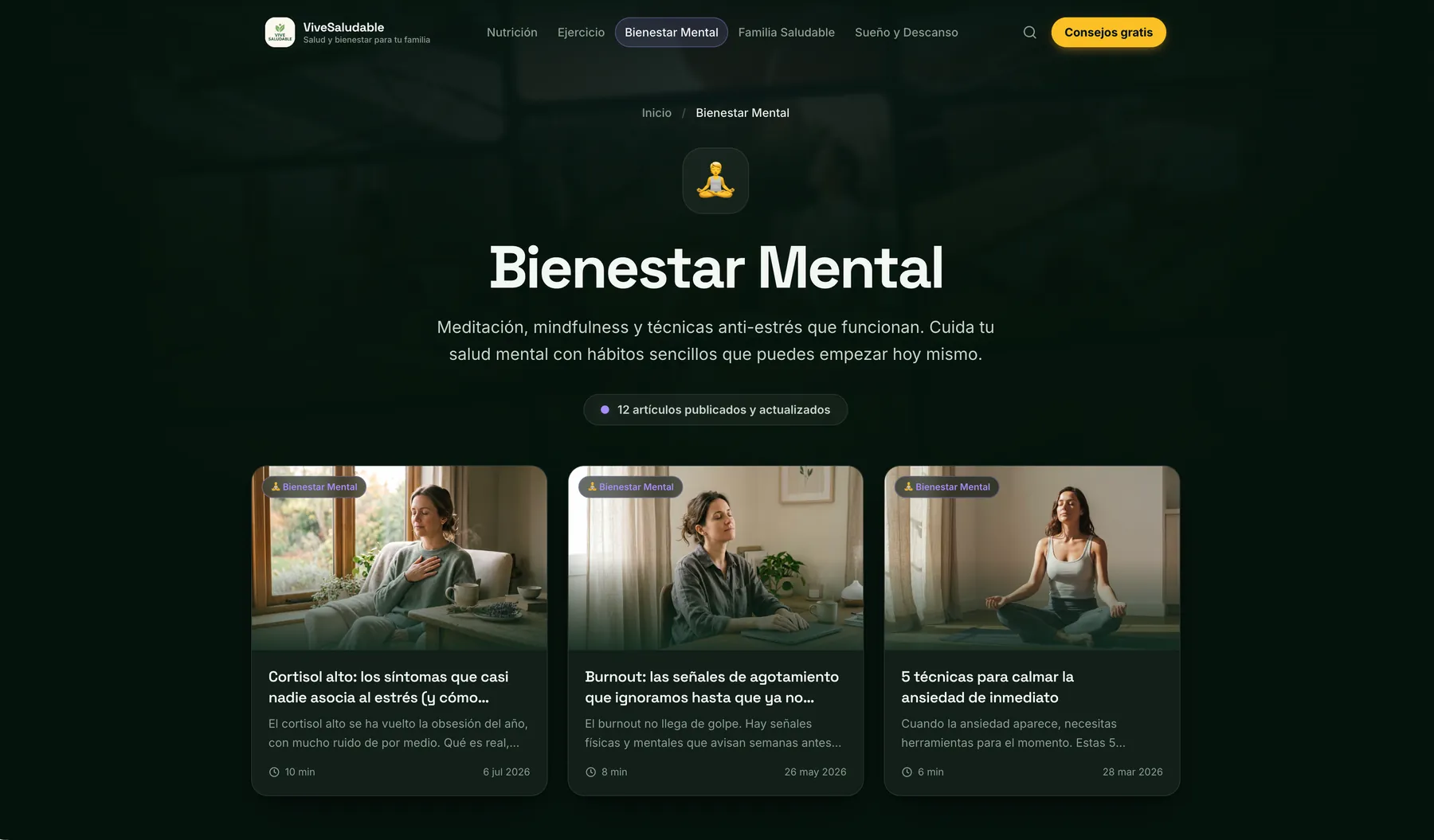 ViveSaludable · Bienestar Mental