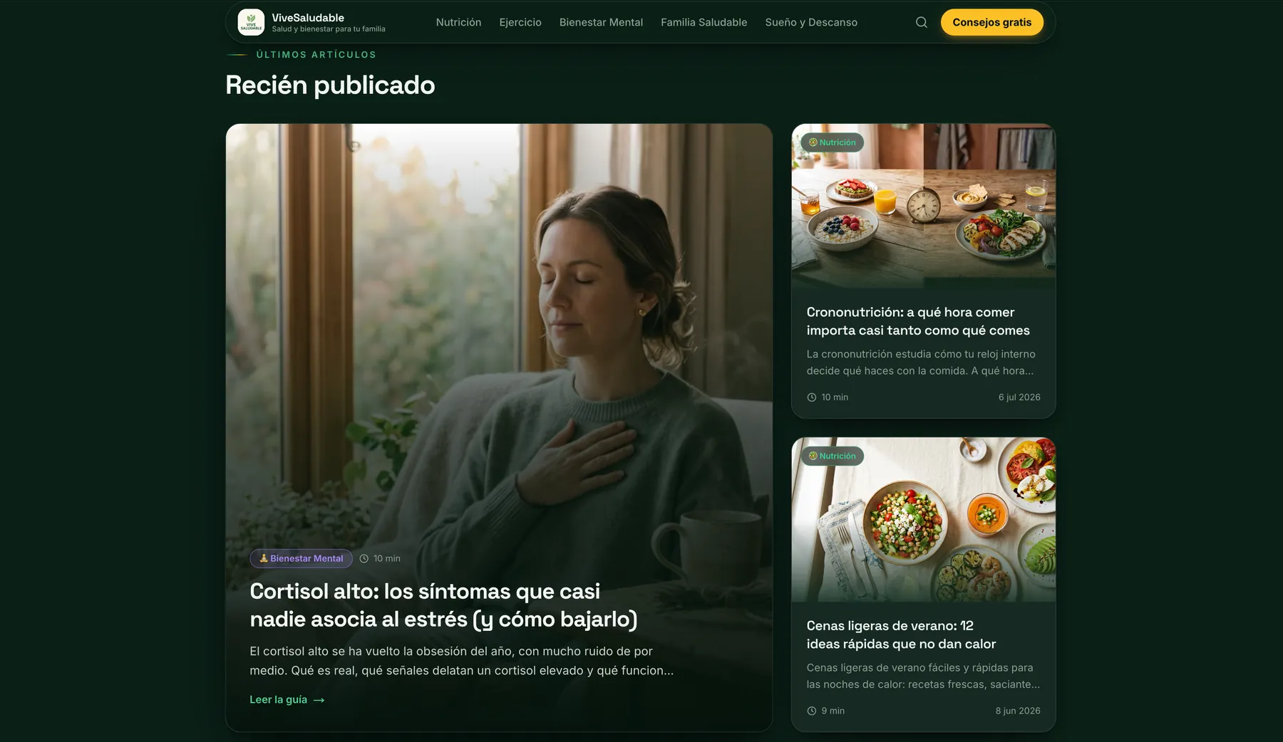 Últimos artículos publicados en ViveSaludable